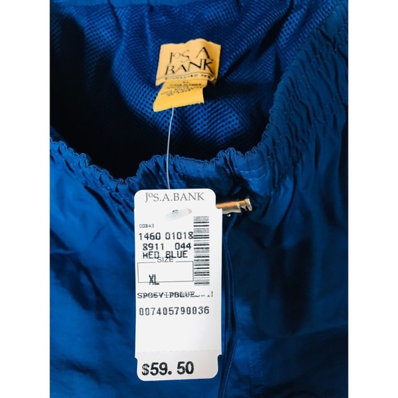 Jos A Bank Swimming Trunks Mens Sz XL Blue Swimsuit Mesh Brief Lined - Picture 7 of 10